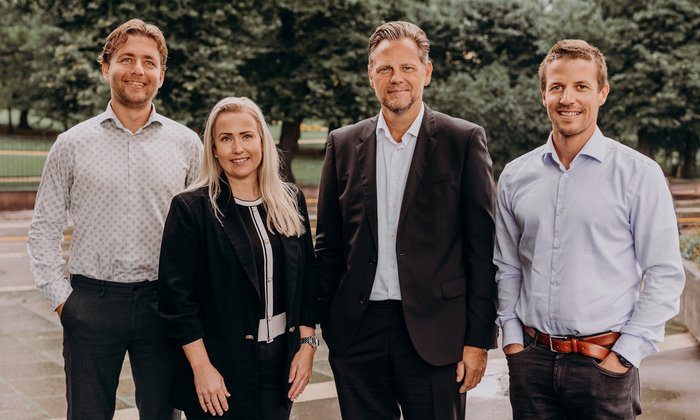 Per Kristian Høybråten, Victoria Østli Barikmo, Erik Jensen og Tore Weldingh.